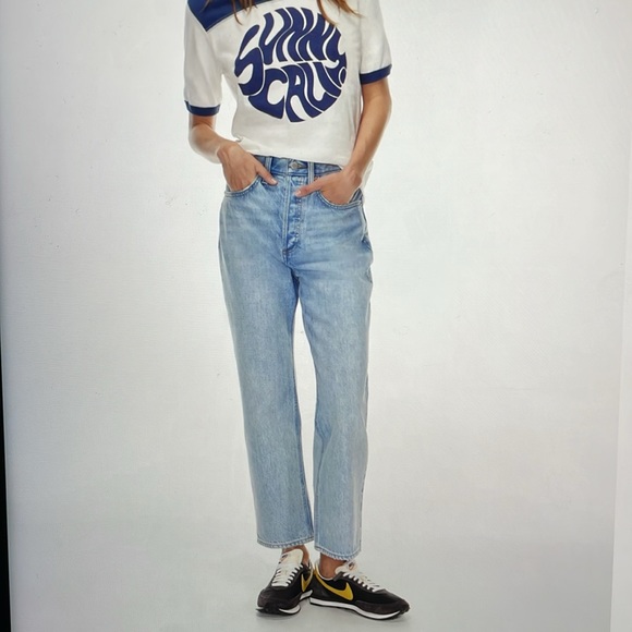 Aritzia Denim Forum Jeans Size 31 Long Joni High Rise Loose 32 Long EUC - Picture 13 of 16